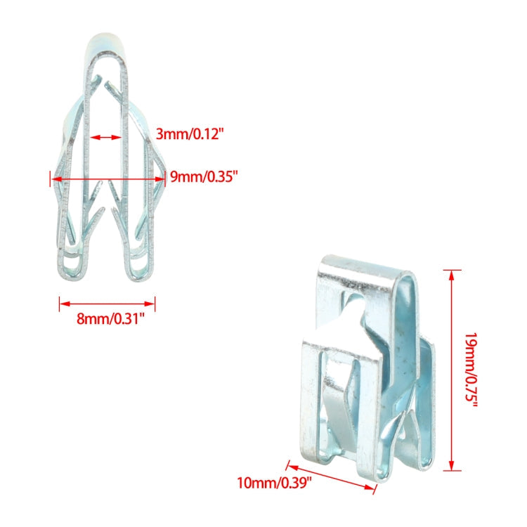 50pcs / Set No.3 Instrument Panel Fixing Clip