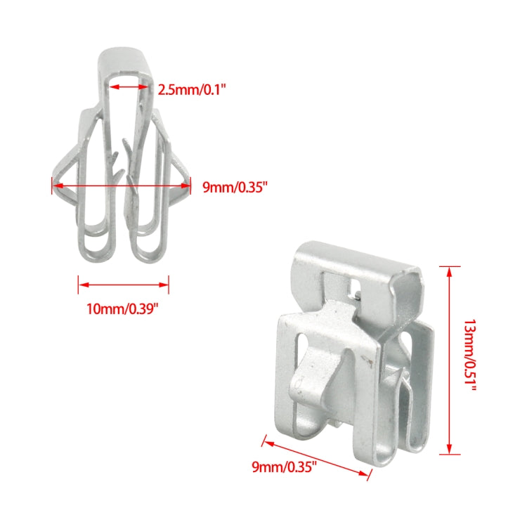 50pcs / Set No.4 Instrument Panel Fixing Clip