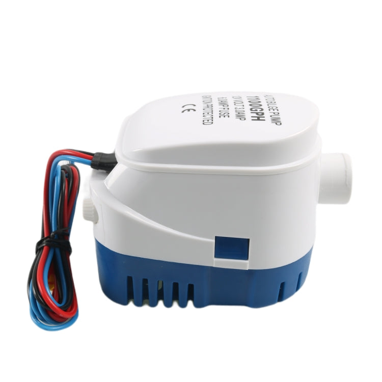 12V-1100GPH Yacht Automatic Bilge Pump with Drain Pipe