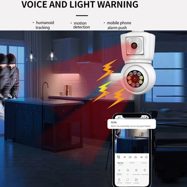 DP44 Bulb-type Motion Tracking Night Vision Smart Camera Supports Voice Intercom Reluova