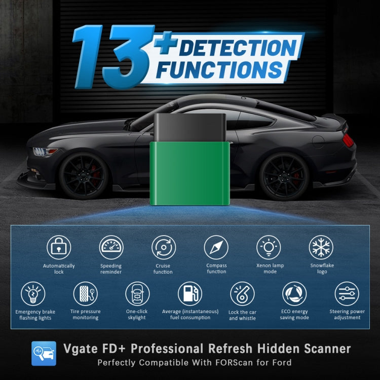 VLINKER FD + V2.2 Bluetooth 4.0 Car OBD Fault Diagnosis Detector ÎҵÄÉ̵ê