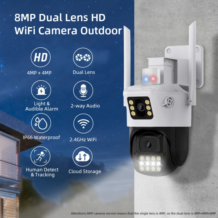 QX86 Motion Tracking Night Vision Smart Camera Supports Voice Intercom