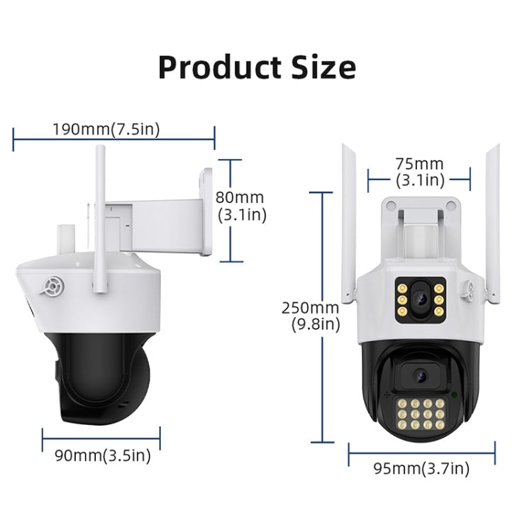 QX86 Motion Tracking Night Vision Smart Camera Supports Voice Intercom