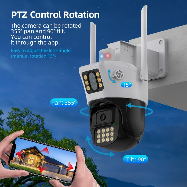 QX86 Motion Tracking Night Vision Smart Camera Supports Voice Intercom