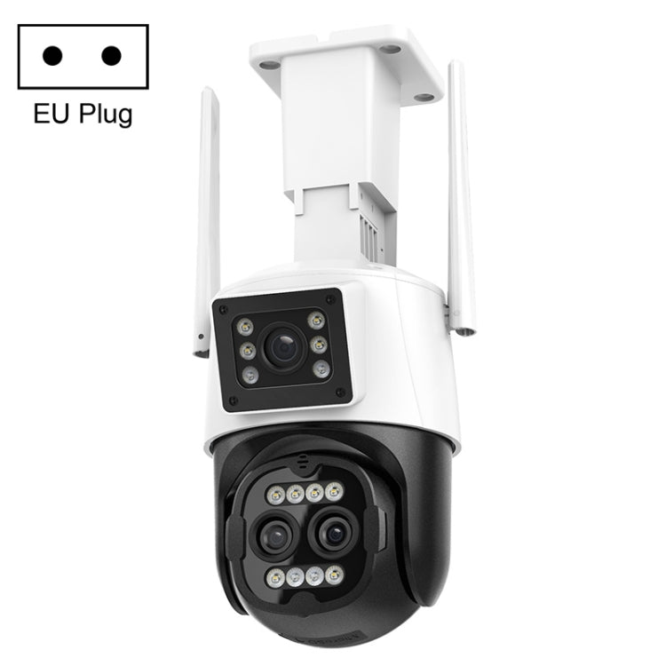 QX103 Humanoid Recognition AI Alarm WiFi Dome Triple IP Camera Reluova