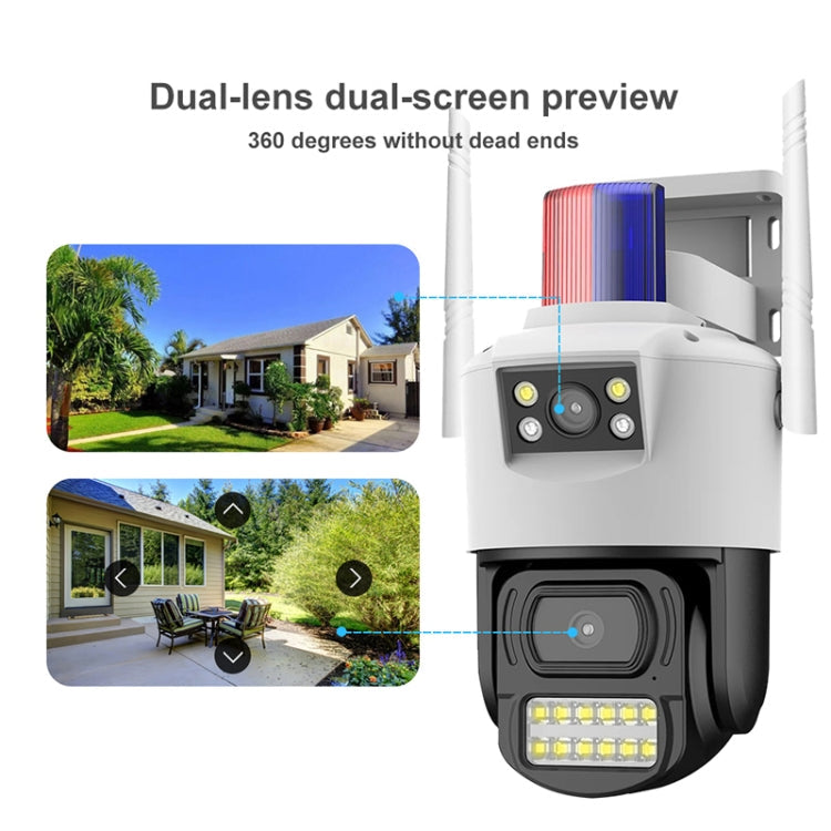 QX105 2MP Outdoor Waterproof WiFi Dual Lens Surveillance Camera Reluova