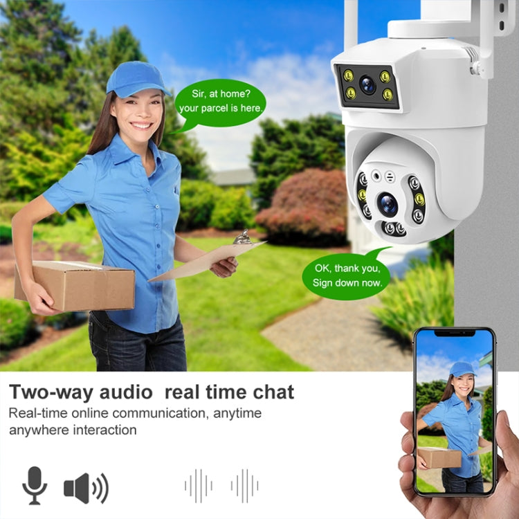 QX106 2MP Outdoor Waterproof WiFi Dual Lens Surveillance Camera Reluova