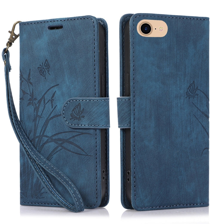 Orchid Butterfly Embossed Leather Phone Case, Series 1