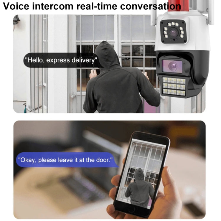 QX87 4MP WiFi Dual Camera Supports Two-way Voice Intercom & Humanoid Detection