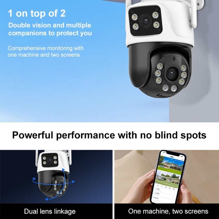 QX101 6MP WiFi Dual Camera Supports Two-way Voice Intercom & Infrared Night Vision Reluova