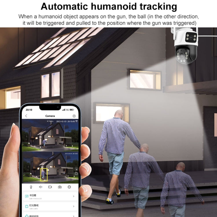 QX101 6MP WiFi Dual Camera Supports Two-way Voice Intercom & Infrared Night Vision Reluova