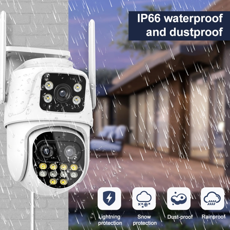 QX104 3MP WiFi Triple Camera Supports Human Face Recognition & AI Alarm Reluova