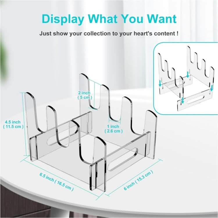 Acrylic Removable Plate Storage Rack Multi-layer Dish Drainer Reluova