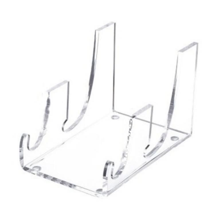 Acrylic Transparent Plate Storage Rack Tableware Display Stand Reluova