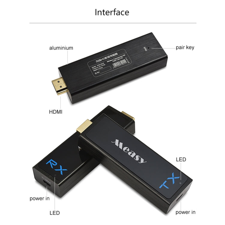 Measy W2H Nano 1080P HDMI 1.4 3D Wireless HDMI Audio Video Transmitter Receiver Extender, Transmission Distance: 30m,