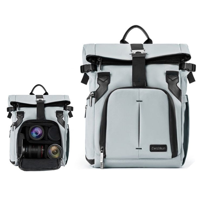 Cwatcun D95 Large Capacity Photography Backpack Shoulders Laptop Camera Bag