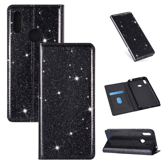 Ultrathin Glitter Magnetic Horizontal Flip Leather Case with Holder & Card Slots, Series 1