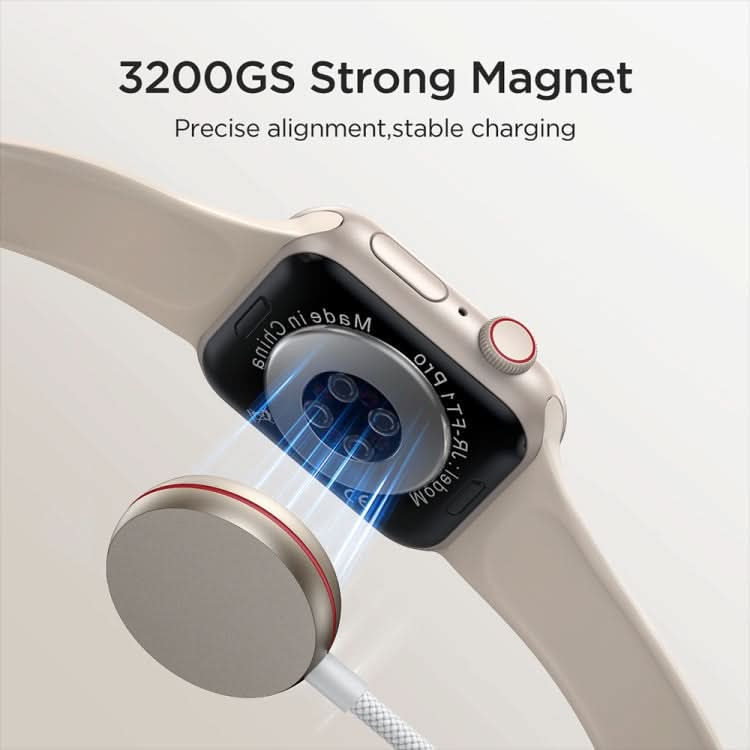 JOYROOM S-IW012 2 in 1 USB to 8 Pin + Magnetic Watch Wireless Charging Data Cable, Cable Length: 1.5m