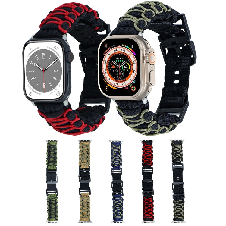 Dual-layer Braided Paracord Buckle Watch Band, Series 5