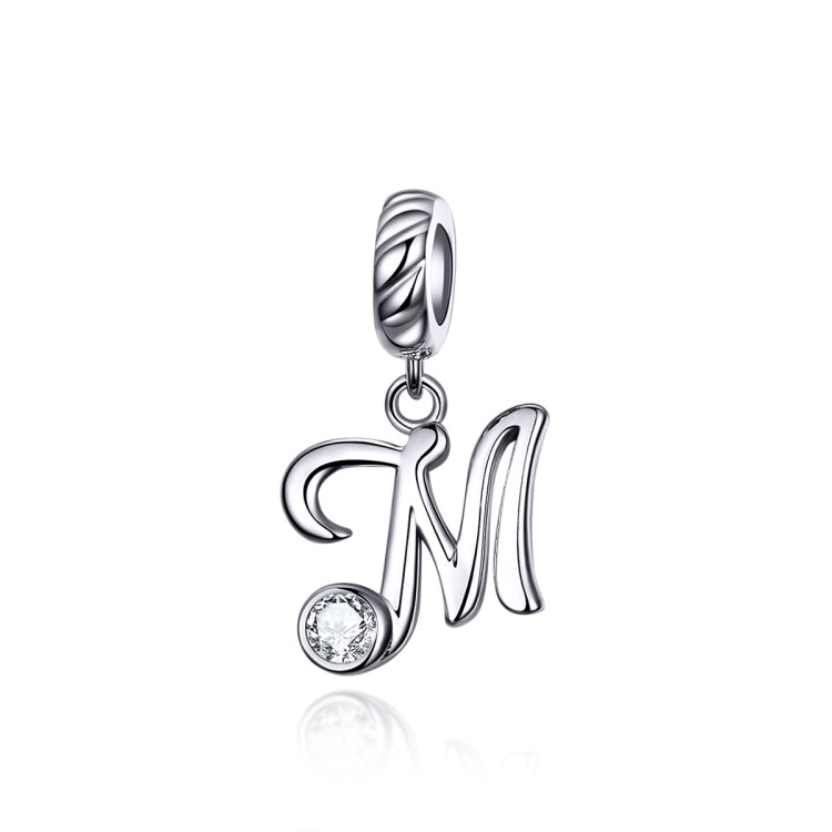 S925 Sterling Silver 26 English Letter Beads DIY Bracelet Necklace Accessories My Store