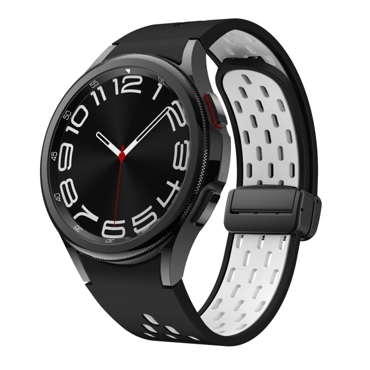 Two Color Magnetic Folding Black Buckle Watch Band