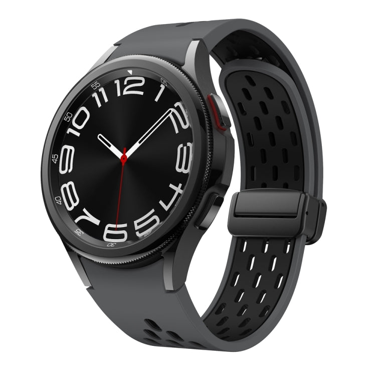 Two Color Magnetic Folding Black Buckle Watch Band