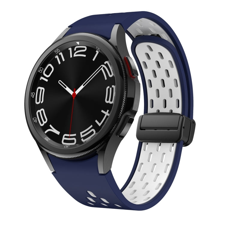 Two Color Magnetic Folding Black Buckle Watch Band