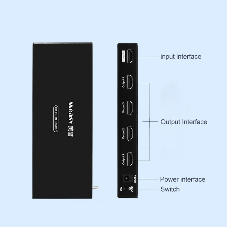 Measy SPH104 1 to 4 4K HDMI 1080P Simultaneous Display Splitter