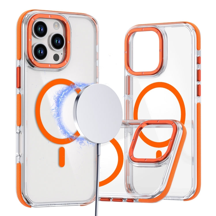 Dual-Color Clear Acrylic Hybrid TPU MagSafe Phone Case, Series 6