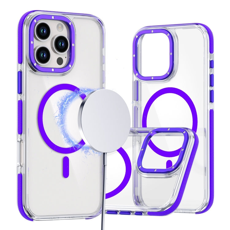 Dual-Color Clear Acrylic Hybrid TPU MagSafe Phone Case, Series 6