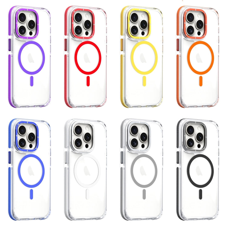 Dual-Color Clear Acrylic Hybrid TPU MagSafe Phone Case, Series 5