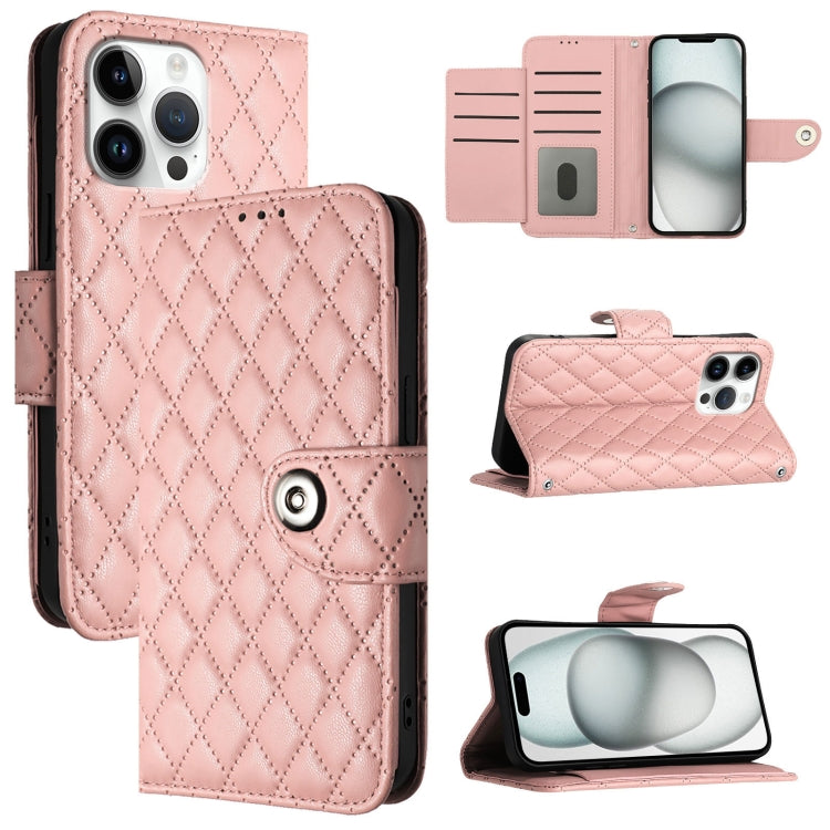 Rhombic Texture Flip Leather Phone Case with Lanyard, Series 3