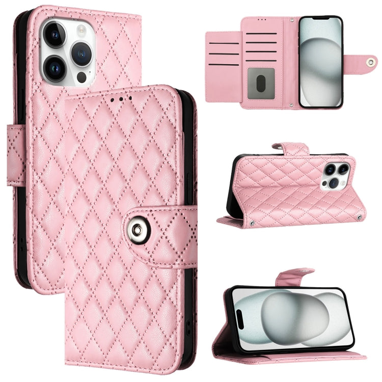 Rhombic Texture Flip Leather Phone Case with Lanyard, Series 3