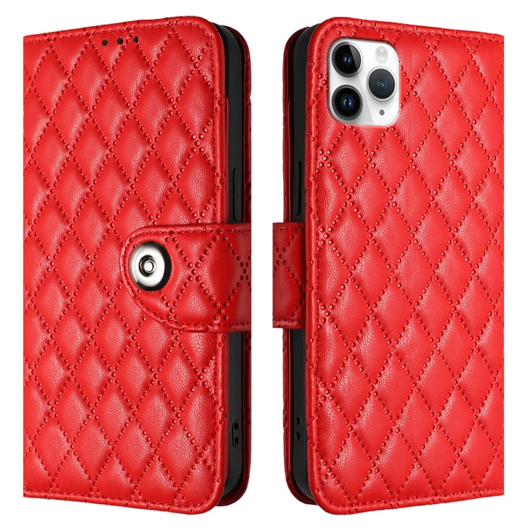 Rhombic Texture Flip Leather Phone Case with Lanyard, Series 2