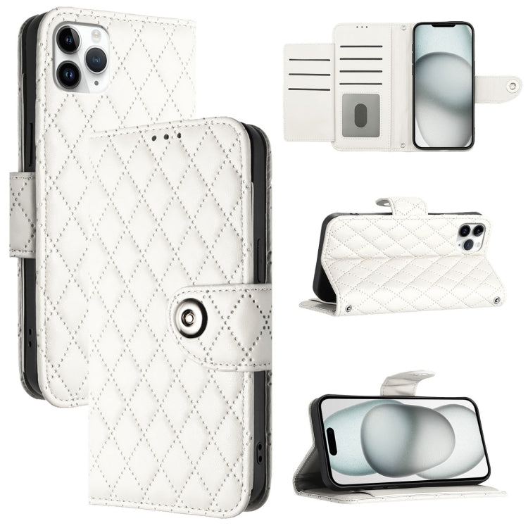 Rhombic Texture Flip Leather Phone Case with Lanyard, Series 2