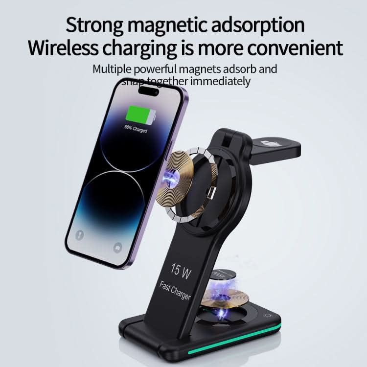 H60 5 in 1 Folding Multi-function Magnetic Wireless Charger