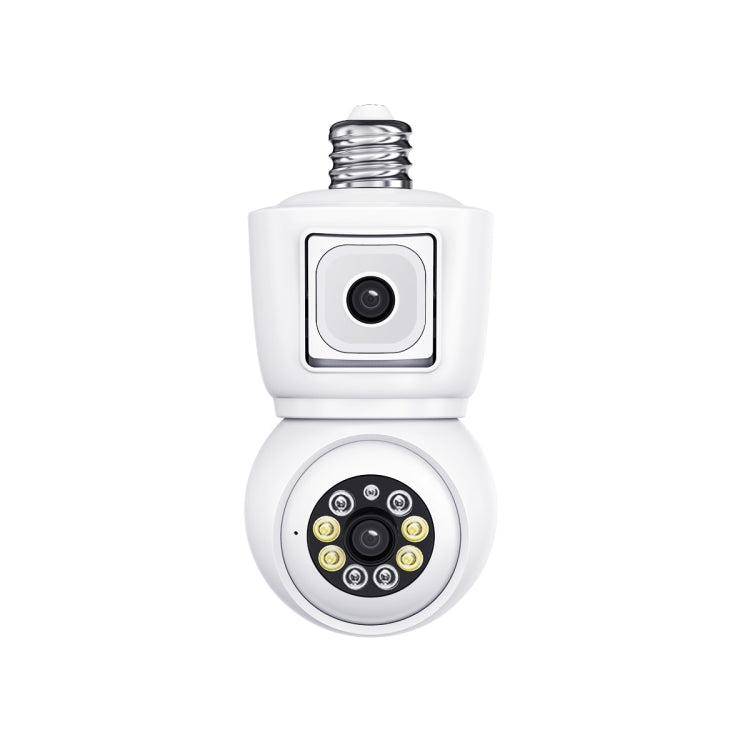 ESCAM QF202 E27 2x2MP Dual Lens Motion Detection Waterproof WiFi IP Two Way Audio Night Vision Camera