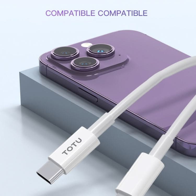 TOTU CB-1-L 15W USB to 8 Pin Fast Charging Data Cable, Length: 1m