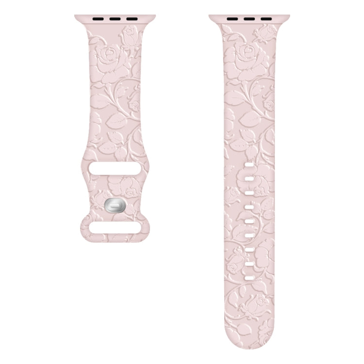 Rose Embossed Silicone Watch Band, Series 3