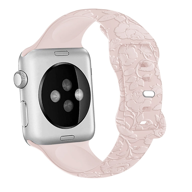 Rose Embossed Silicone Watch Band, Series 3