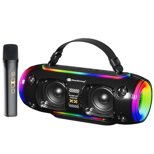 New Rixing NR8806 Portable Outdoor Wireless Bluetooth Speaker RGB Colorful Subwoofer