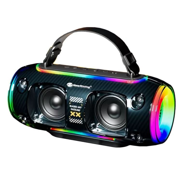 New Rixing NR8806 Portable Outdoor Wireless Bluetooth Speaker RGB Colorful Subwoofer