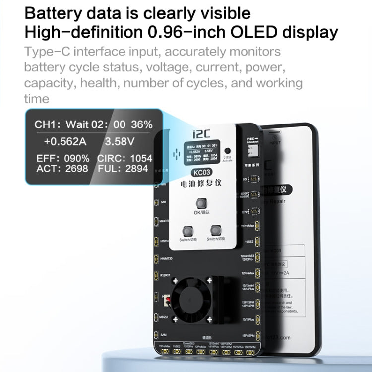 i2C KC03 Multi-function Battery Activation Detection Repair Device for iPhone 6-15 Pro Max / Android My Store