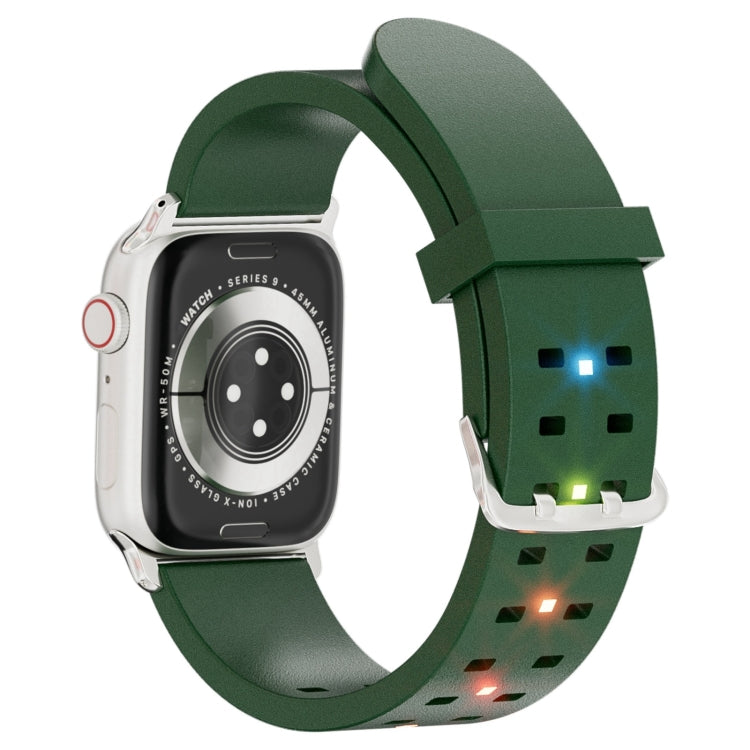 Luminous Colorful Light Silicone Watch Band, Series 4