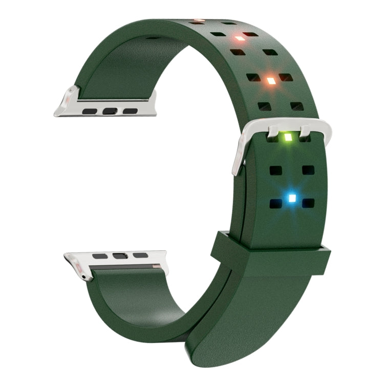 Luminous Colorful Light Silicone Watch Band, Series 4