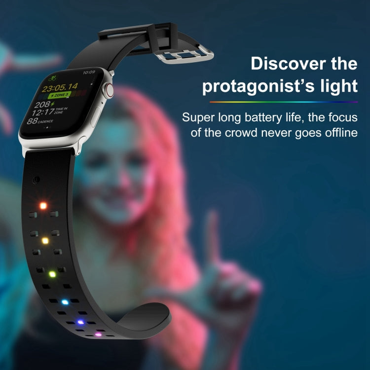 Luminous Colorful Light Silicone Watch Band, Series 1