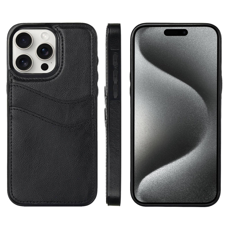 Litchi Leather Skin Card Slots Phone Case, Series 2