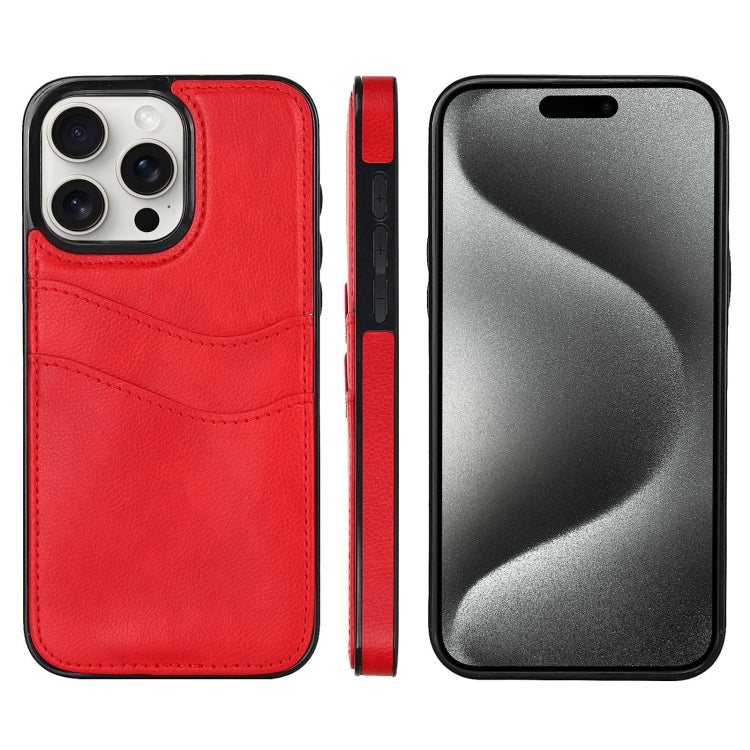 Litchi Leather Skin Card Slots Phone Case, Series 2