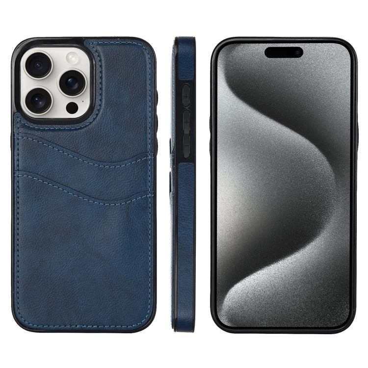 Litchi Leather Skin Card Slots Phone Case, Series 2