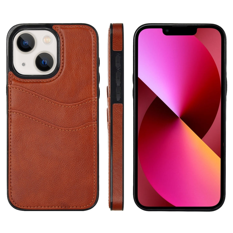 Litchi Leather Skin Card Slots Phone Case, Series 3